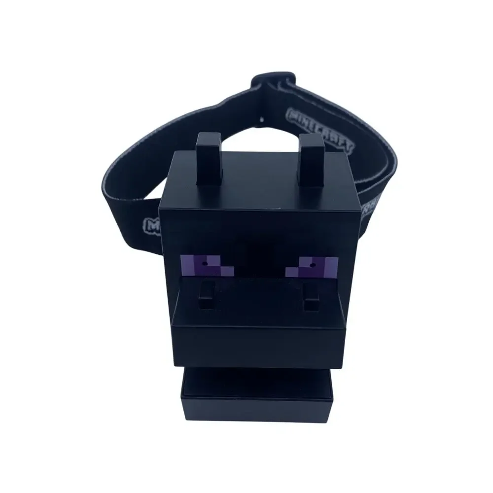 Minecraft Ender Dragon Head Torch Light Up Wearable Headlamp Roaring Toy